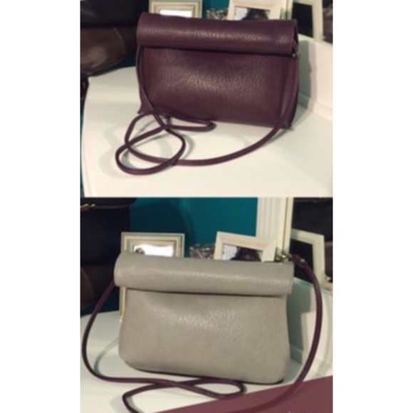 Nordstrom Baby Handbags - Nordstrom Burgundy & Grey reversible Crossbody Bag